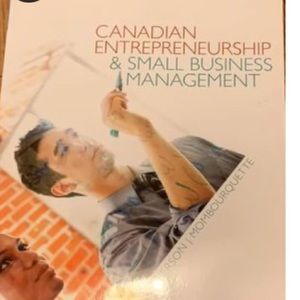 Canadian Entrepreneurship and Small Business Management